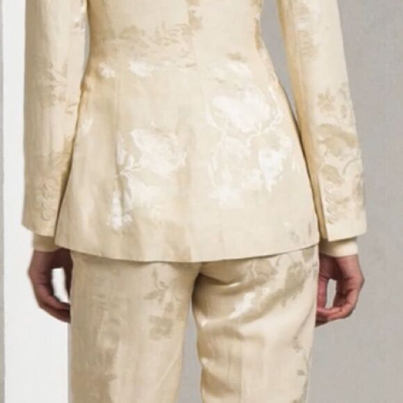 Ralph Lauren Resort ‘24 Collection Parker Floral Jacquard Single-Breasted Jacket - Picture 6 of 17